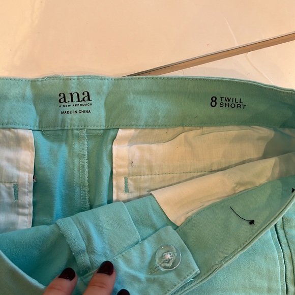 Ana Turquoise Trill Shorts Size 8 - Picture 3 of 4